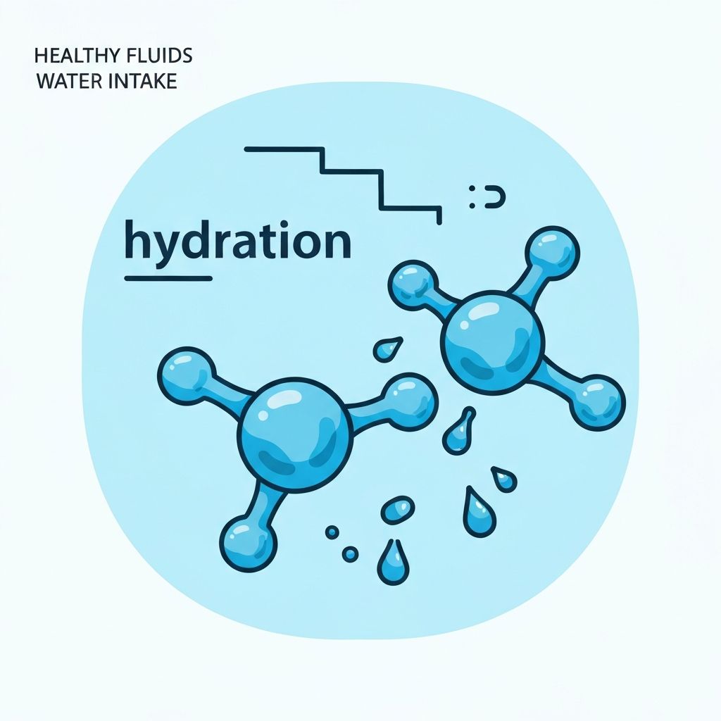 Abstract scientific representation of water and hydration